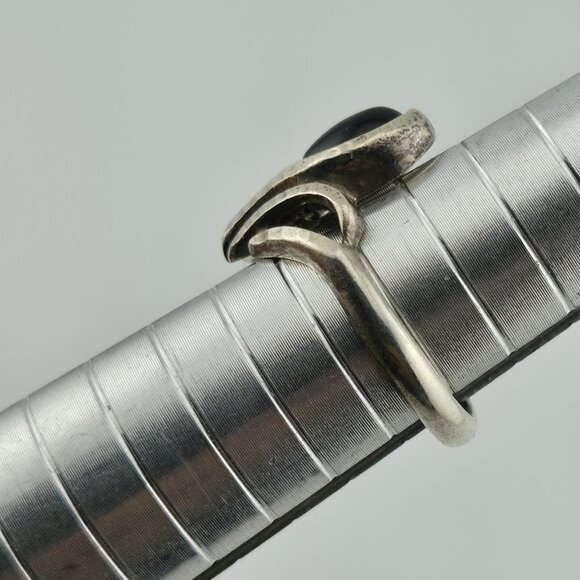 COLEMAN CO Sterling Silver And 12K Yellow, Rose Gold Natural Black Onyx 5.50 VTG - Picture 7 of 12